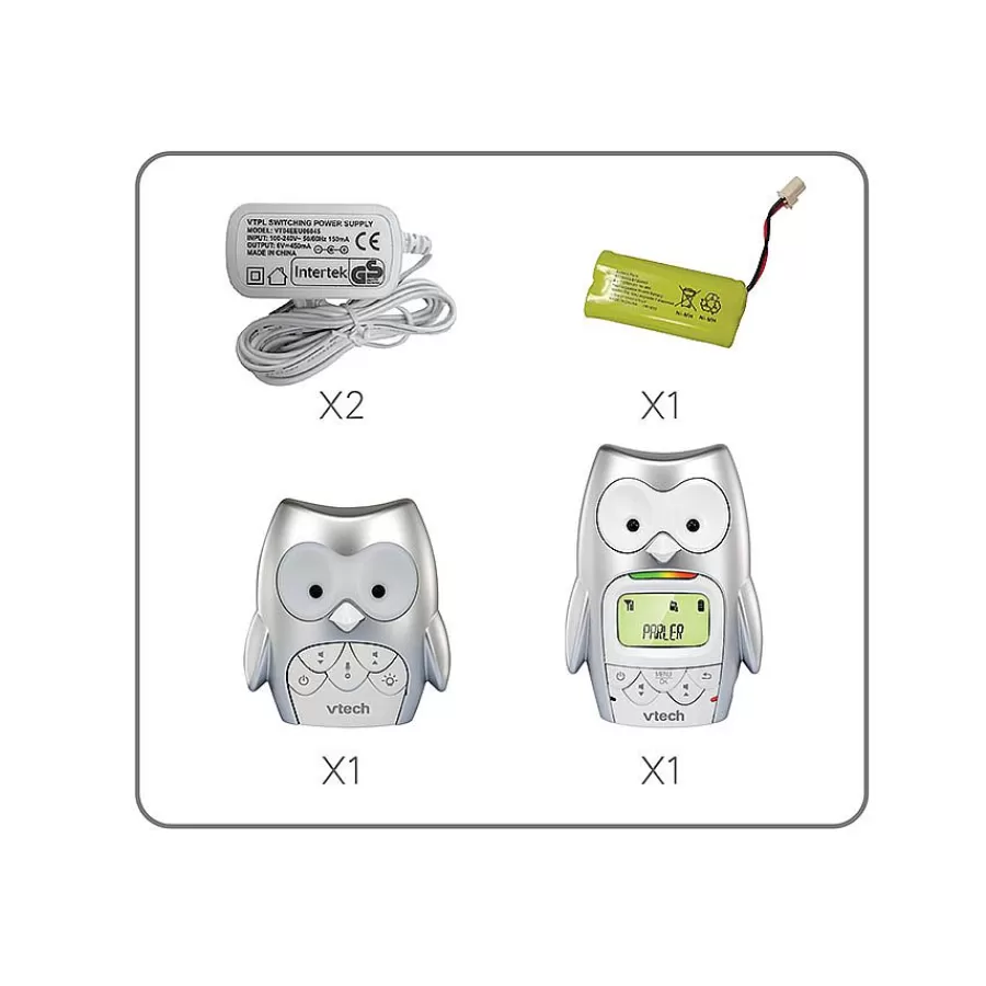 Babyphones-Safe And Sound Babyphone Hibou Family - Bm2301 - Ecoute-Bebe Audio