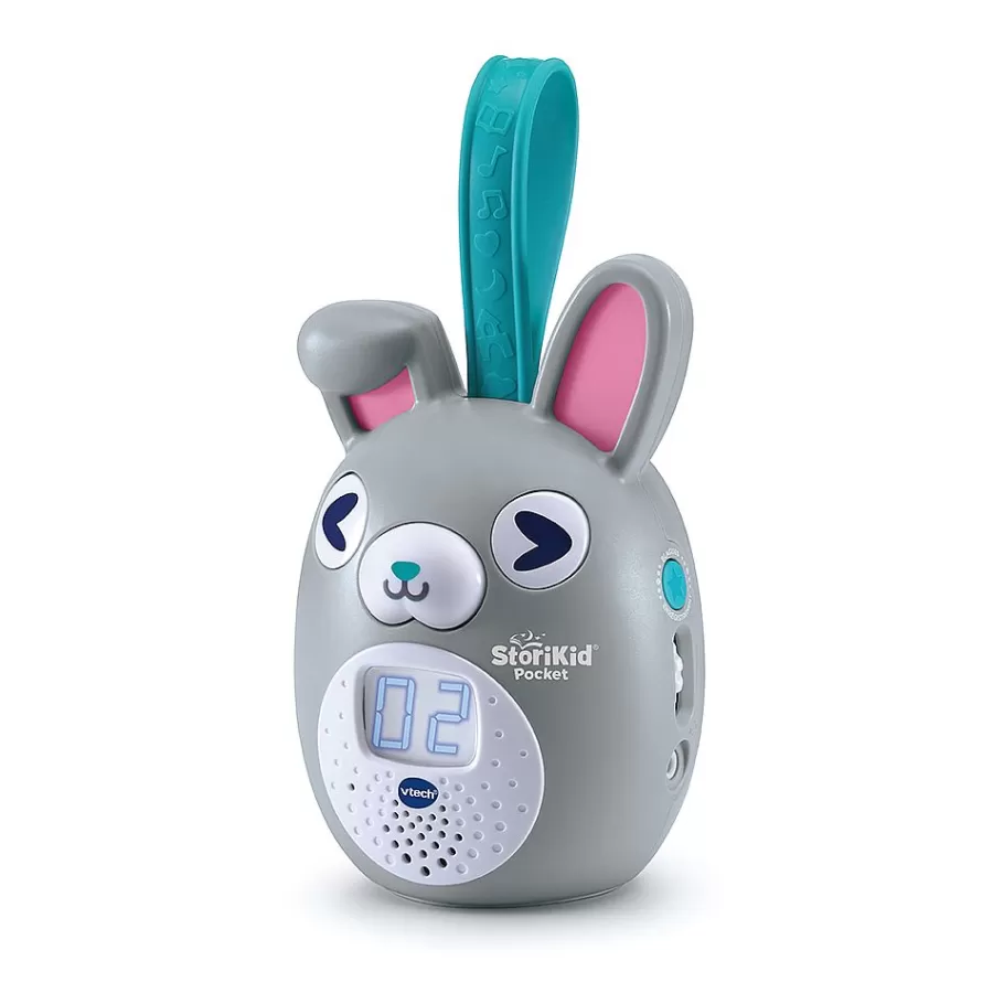 Conteurs D'Histoires-VTech Boite A Histoires Interactive Portable Storikid Pocket Gris