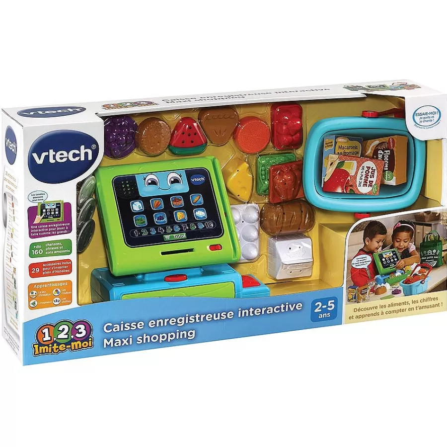 Dinette Et Autres Jeux D'Imitation-VTech Caisse Enregistreuse Interactive Maxi Shopping