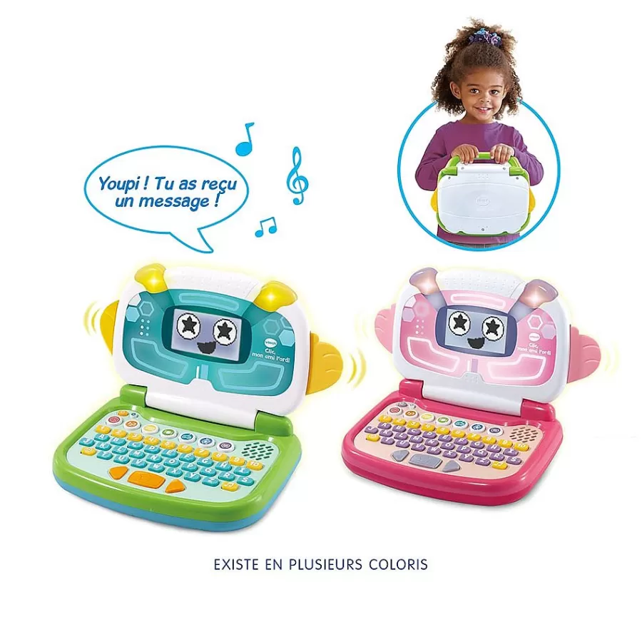 Ordinateurs, Tablettes Et Consoles-VTech Clic, Mon Ami L'Ordi Rose