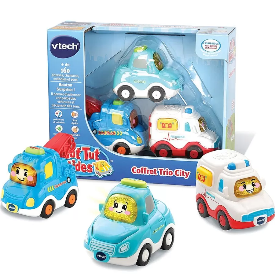 Voitures Jouets Garages Et Circuits-Tut Tut Bolides Coffret De Voitures Pour Enfant -