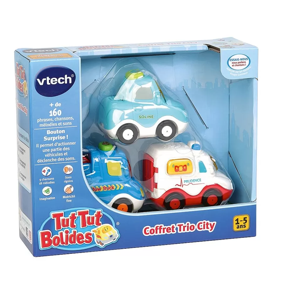 Voitures Jouets Garages Et Circuits-Tut Tut Bolides Coffret De Voitures Pour Enfant -