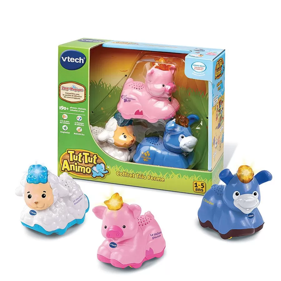 Animaux Et Leurs Univers-Tut Tut Animo Coffret Jouets Animaux Trio De La Ferme -