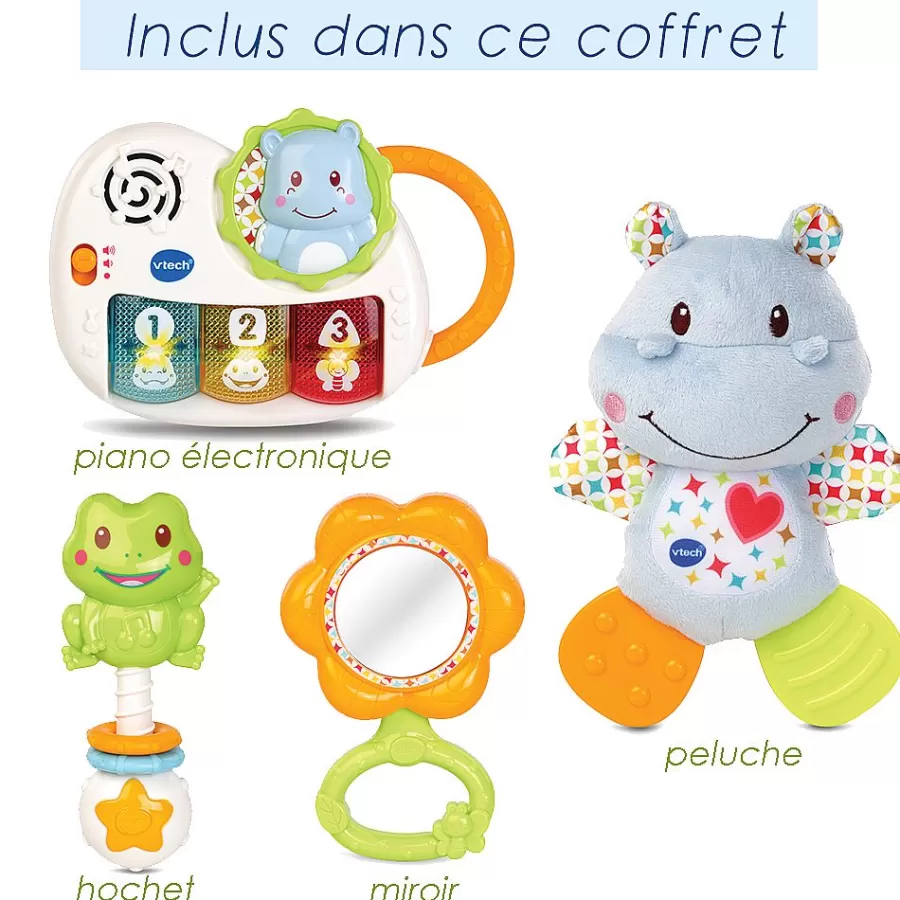 Coffrets De Naissance-VTech Baby Coffret Naissance - Eveil Des Sens - Bleu