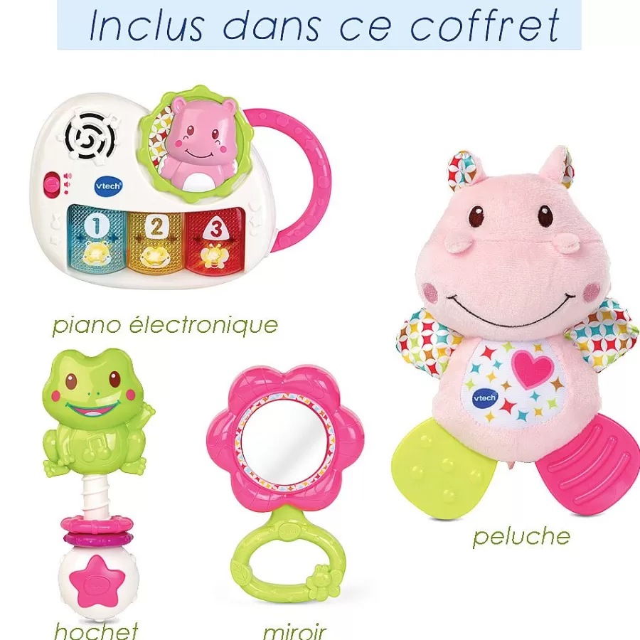 Coffrets De Naissance-VTech Baby Coffret Naissance - Eveil Des Sens - Rose