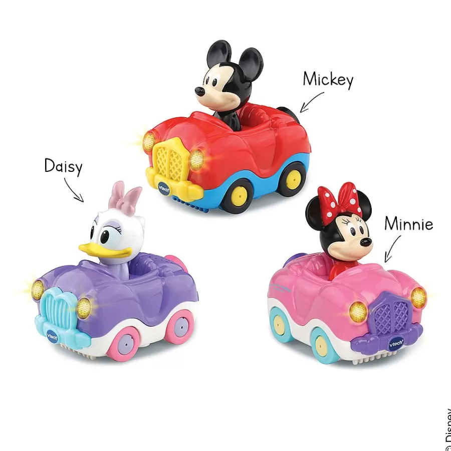 Voitures Jouets Garages Et Circuits-Tut Tut Bolides Coffret Trio Minnie/Mickey (Cabrio Minnie + Cabrio Daisy+ Cabrio Mickey)