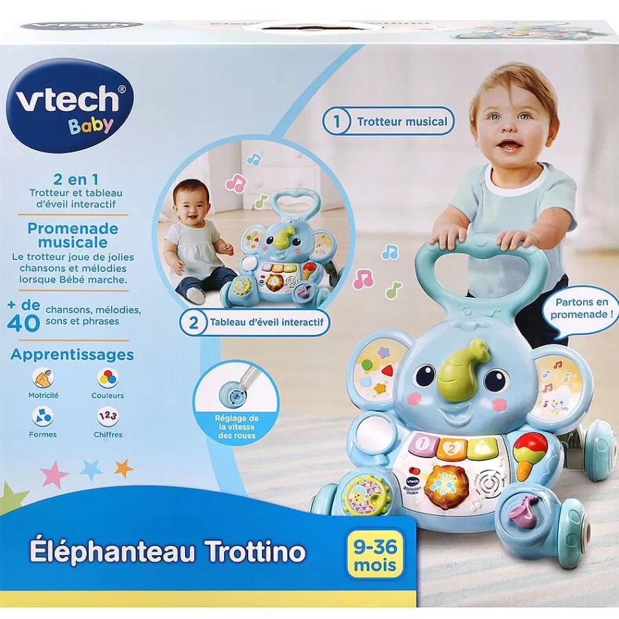 Porteurs, Trotteurs-VTech Baby Elephanteau Trottino - Trotteur Bebe