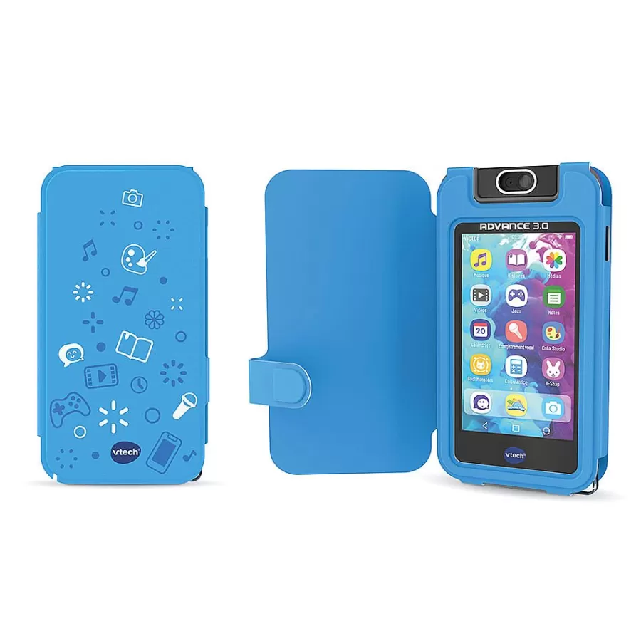 Portable Enfant-Kidicom Etui De Protection Bleu Pour Max 3.0 / Advance 3.0