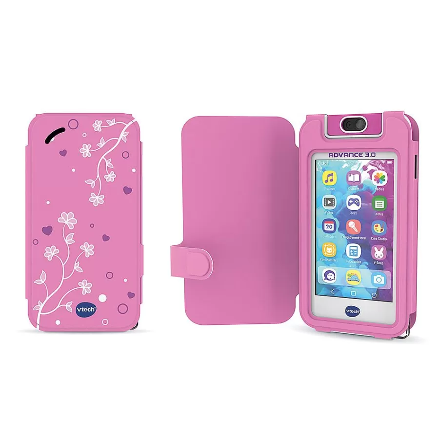 Portable Enfant-Kidicom Etui De Protection Rose Pour Max 3.0 / Advance 3.0