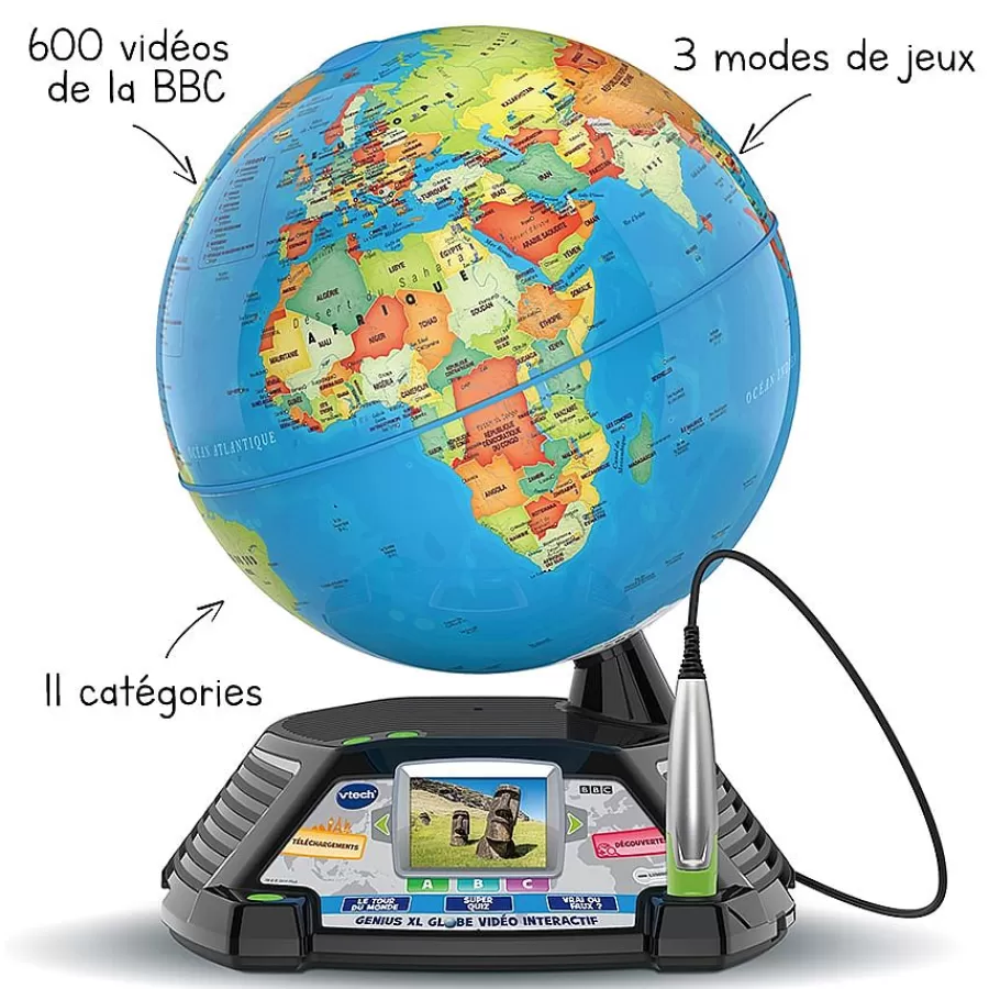 Jouets Scientifiques-VTech Genius Xl - Globe Video Interactif