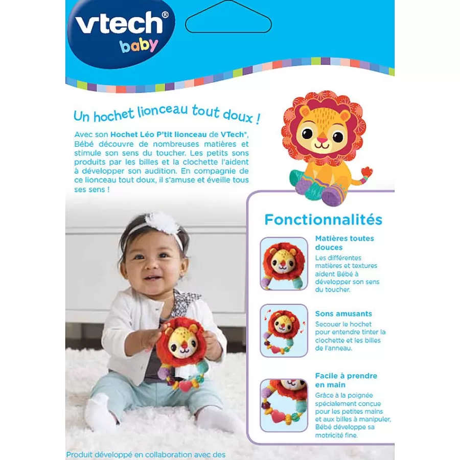 Hochets Et Petits Jouets-VTech Baby Hochet Leo P'Tit Lionceau - Baby Loulous