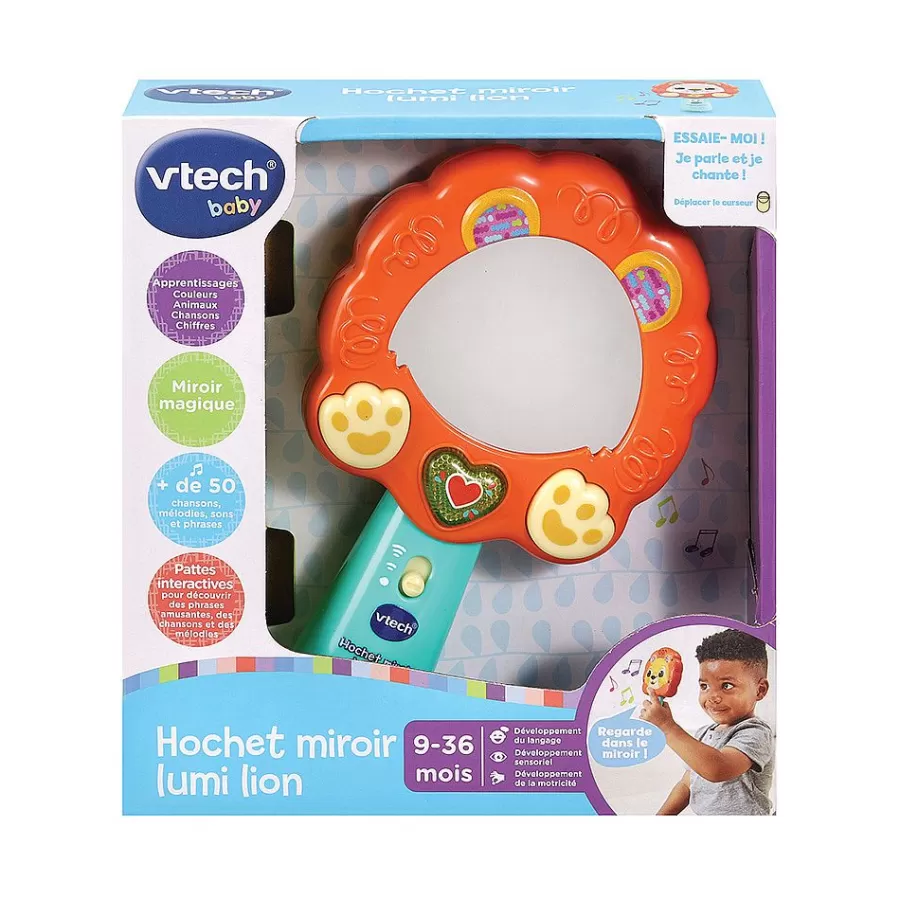 Hochets Et Petits Jouets-VTech Baby Hochet Miroir Lumi Lion