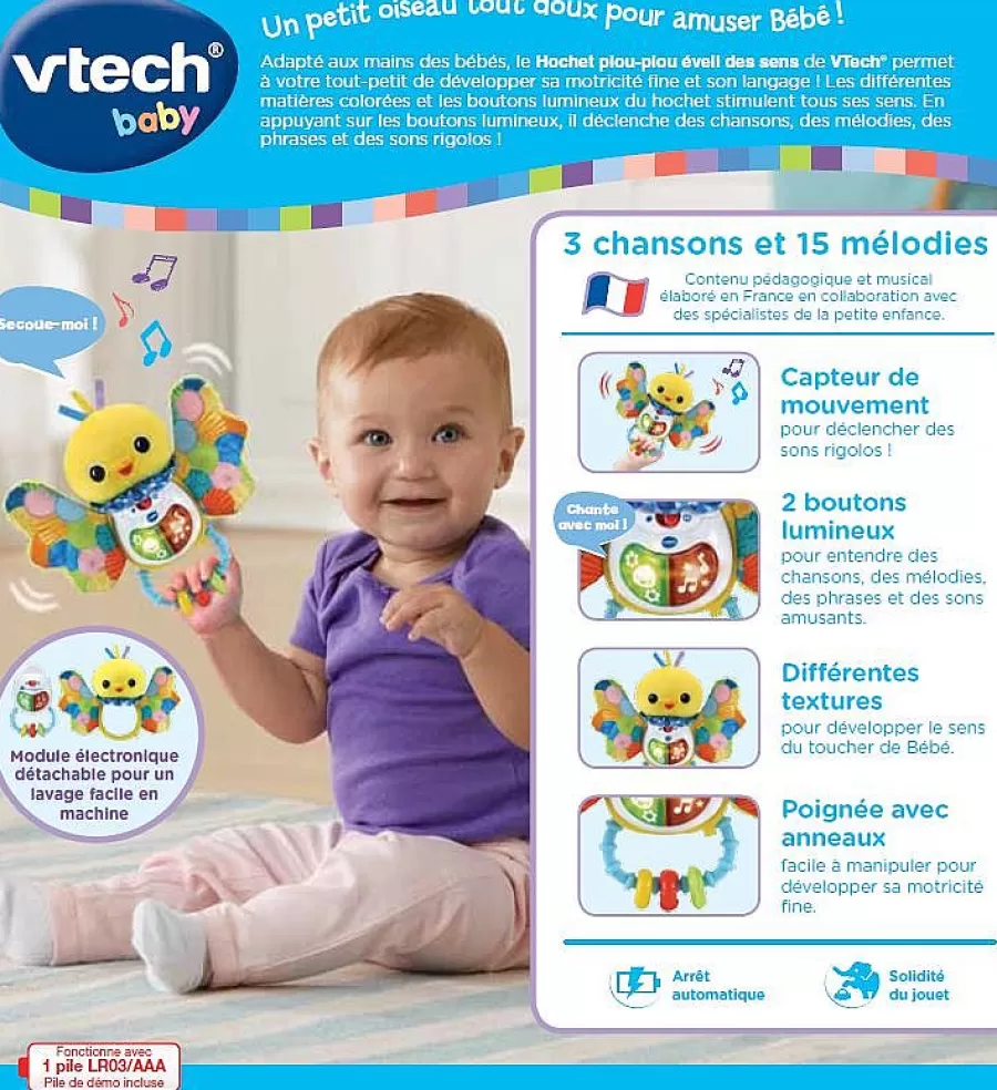 Hochets Et Petits Jouets-VTech Baby Hochet Piou-Piou Eveil Des Sens