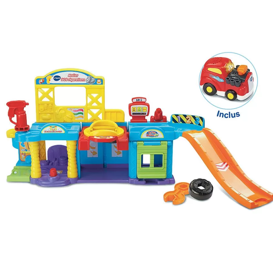 Voitures Jouets Garages Et Circuits-Tut Tut Bolides Jouet Garage Sos Reparation -