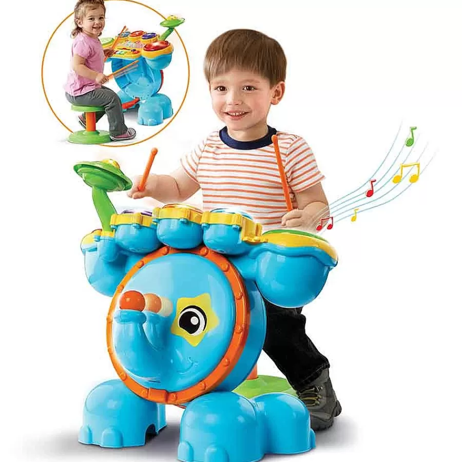 Instruments De Musique-VTech Baby Jungle Rock - Batterie Elephant