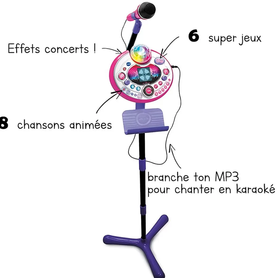 Micros Pour Enfant / Audio-Kidi Superstar Lightshow - Rose