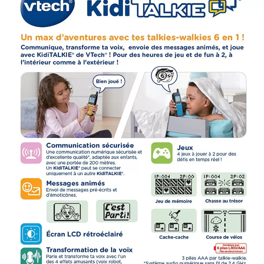 Micros Pour Enfant / Audio-VTech Kidi Talkie Rose - Talkies-Walkies