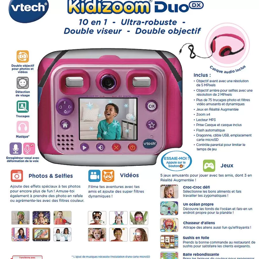 Appareils Photos / Camera Enfant-Kidizoom Duo Dx Rose