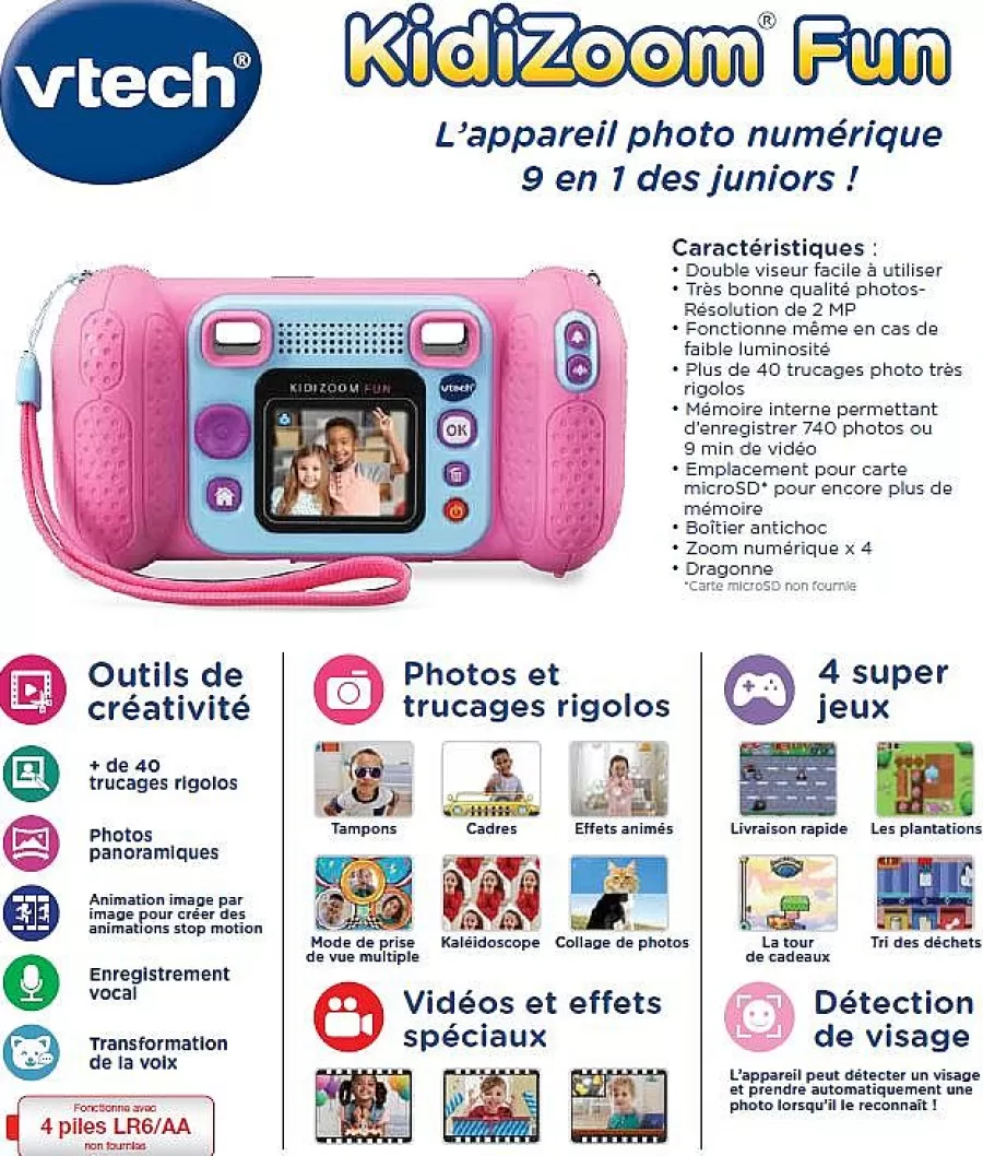 Appareils Photos / Camera Enfant-Kidizoom Fun Rose