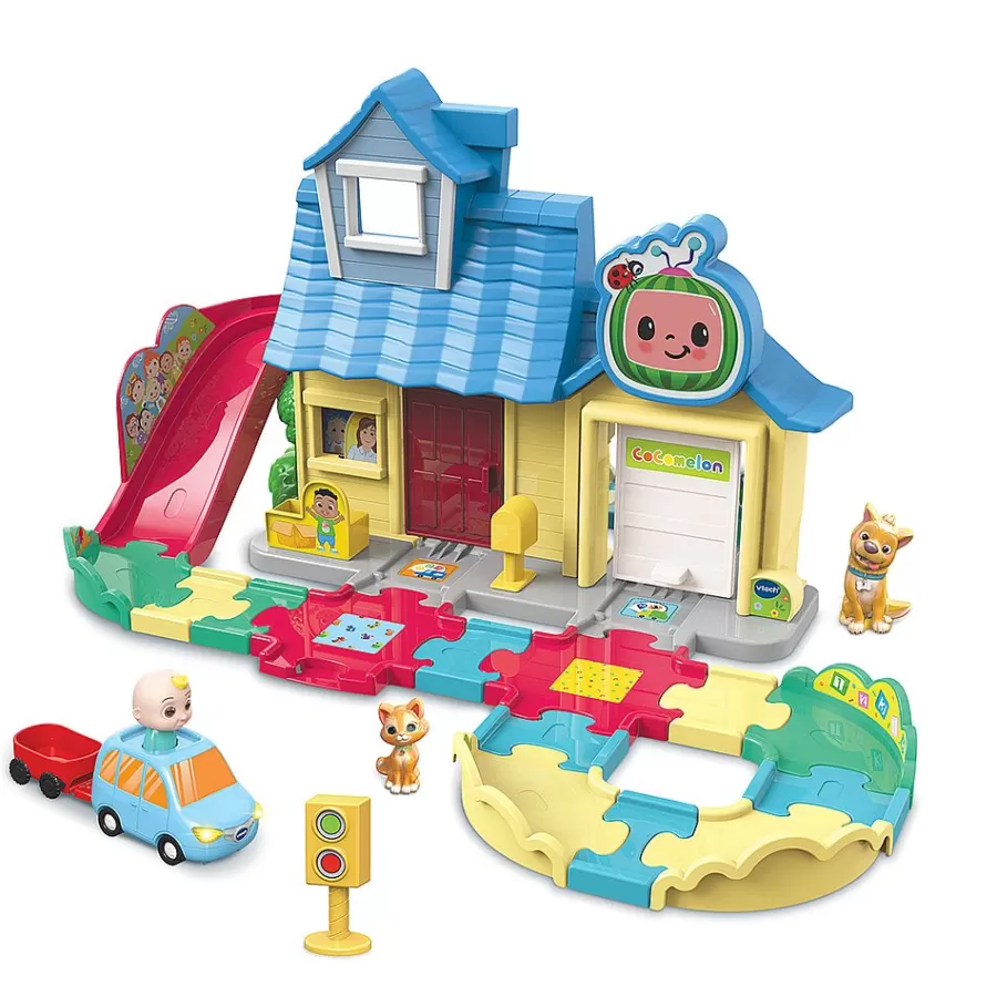 Voitures Jouets Garages Et Circuits-Tut Tut Bolides La Maison A Surprises De Jay Jay - Cocomelon