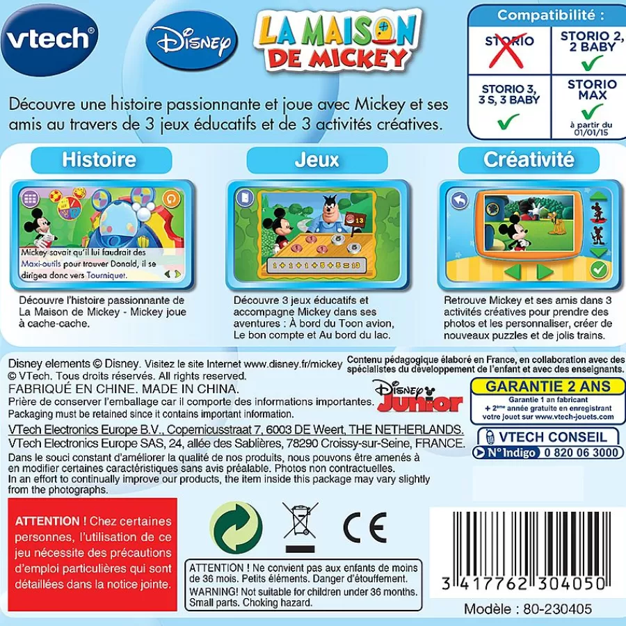 Jeux Pour Tablette Enfant-Storio La Maison De Mickey - Cartouche De Jeu