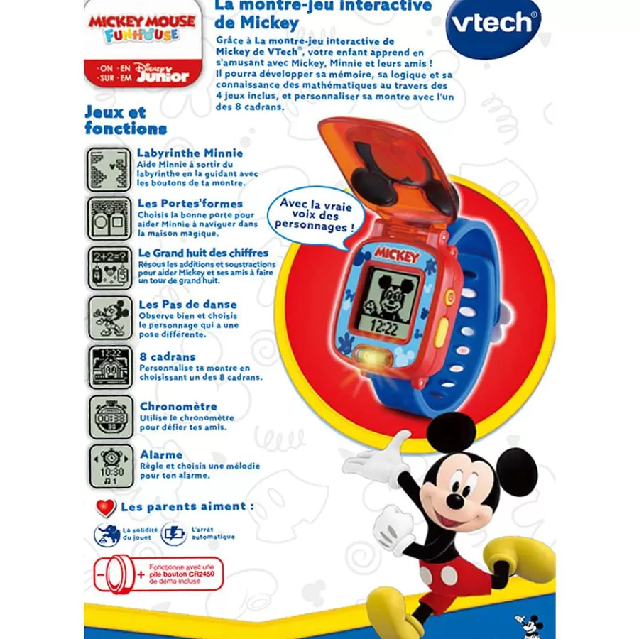 Montres Pour Enfants-VTech La Montre-Jeu Interactive De Mickey