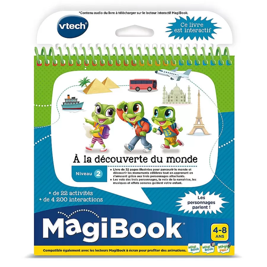 Jeux Pour Apprendre A Lire, Compter, Ecrire-Magibook Livre Interactif A La Decouverte Du Monde - Livre - Vtech