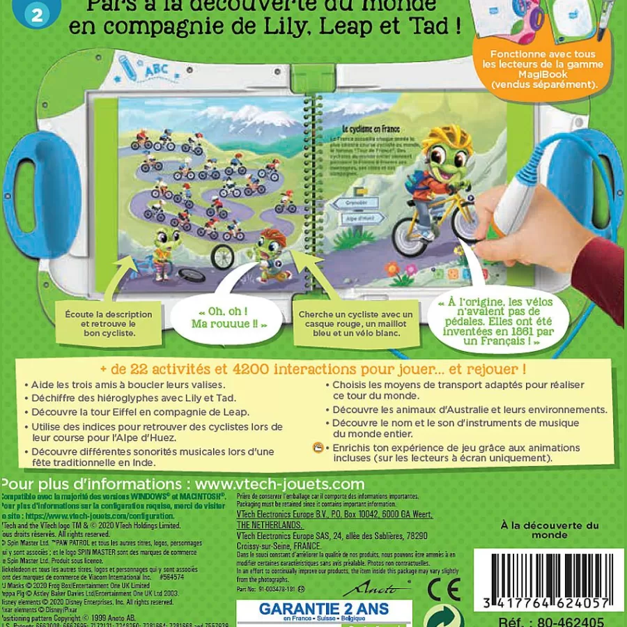 Jeux Pour Apprendre A Lire, Compter, Ecrire-Magibook Livre Interactif A La Decouverte Du Monde - Livre - Vtech