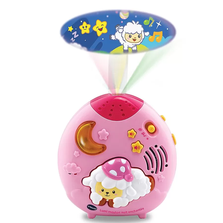 Veilleuses Et Mobiles Bebe-VTech Baby Lumi Mouton Nuit Enchantee Rose - Veilleuse Lumineuse Et Musicale