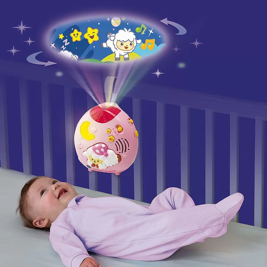 Veilleuses Et Mobiles Bebe-VTech Baby Lumi Mouton Nuit Enchantee Rose - Veilleuse Lumineuse Et Musicale