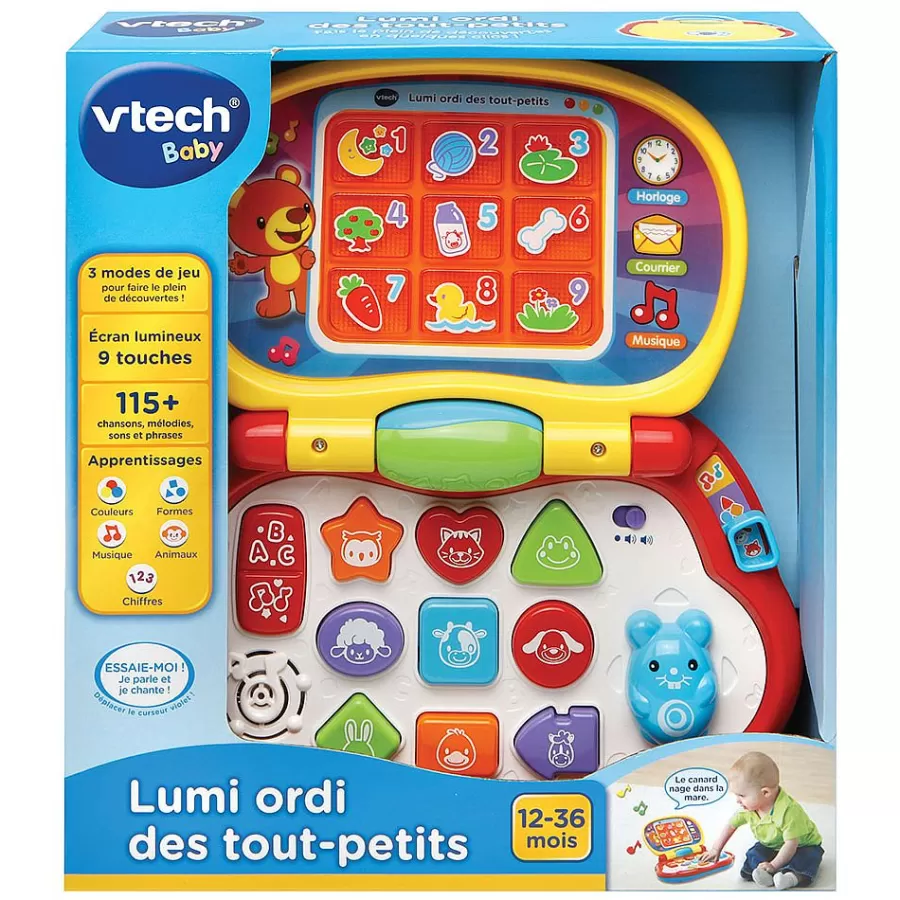 Ordis Et Tablettes Pour Bebe-VTech Baby Lumi Ordi Des Tout-Petits - Ordinateur Educatif