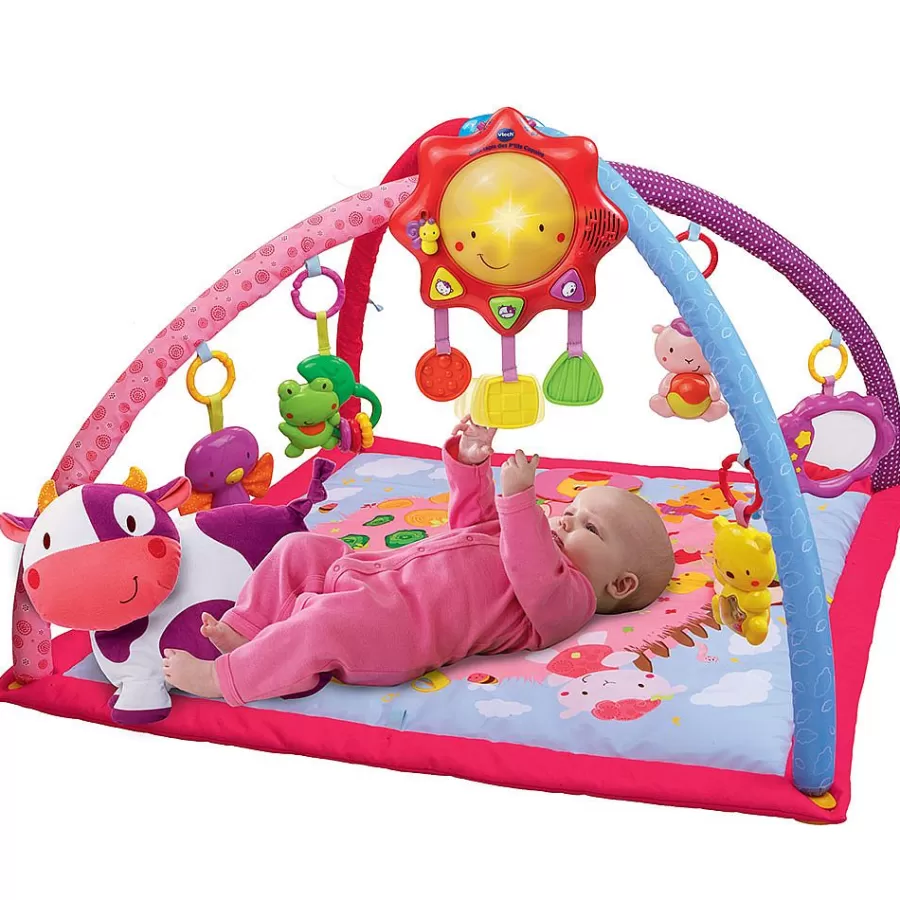 Tapis D'Eveil Et Arches-VTech Baby Lumi Tapis Des P'Tits Copains Rose - Tapis D'Eveil