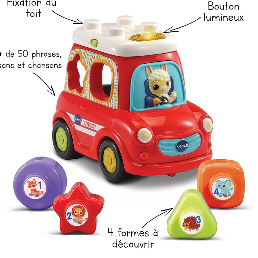 Jouets A Empiler, A Encastrer-VTech Baby Ma Totomobile Des Formes - Baby Loulous