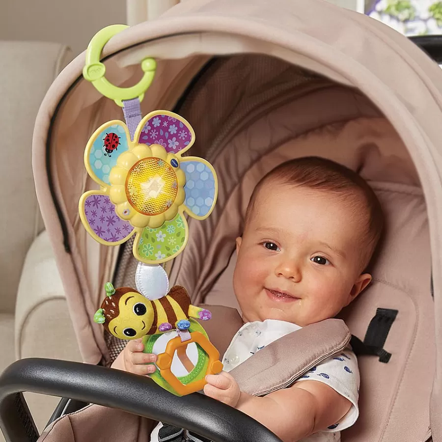 Jouets Pour Siege Auto Et Poussette-VTech Baby Ma Tourni Fleur D'Eveil - Hochet Suspendu