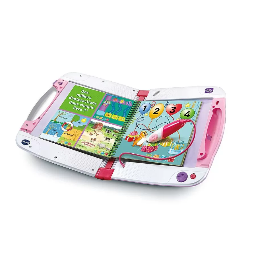 Jeux Pour Apprendre A Lire, Compter, Ecrire-Magibook V2 - Starter Pack Rose + Livre Cory Bolides