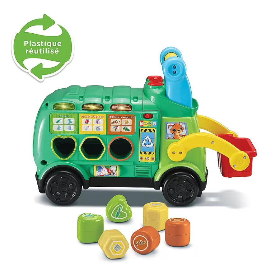 Porteurs, Trotteurs-VTech Maxi Camion Poubelle Recyclo'Formes