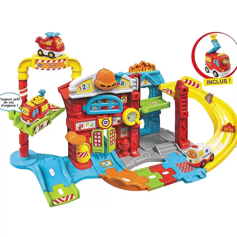 Voitures Jouets Garages Et Circuits-Tut Tut Bolides Maxi Caserne De Pompiers Interactive -