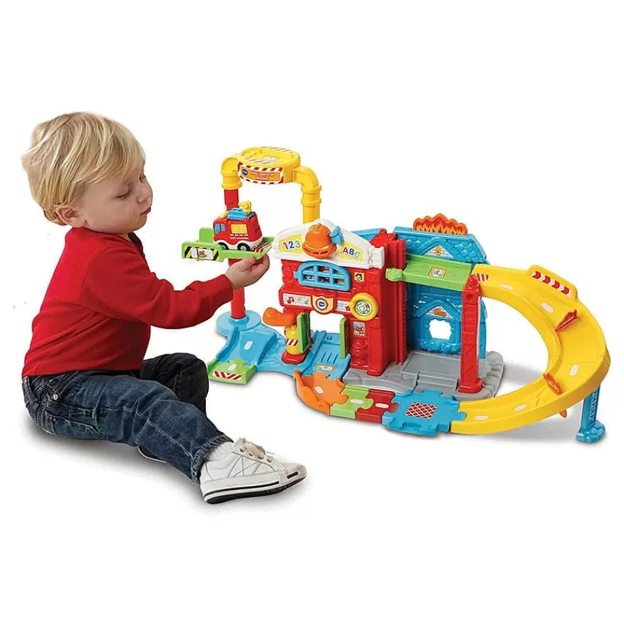 Voitures Jouets Garages Et Circuits-Tut Tut Bolides Maxi Caserne De Pompiers Interactive -