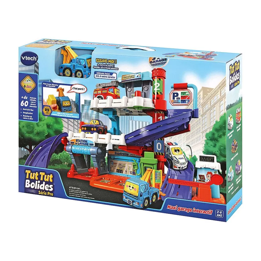 Voitures Jouets Garages Et Circuits-Tut Tut Bolides Maxi Garage Interactif - Serie Pro