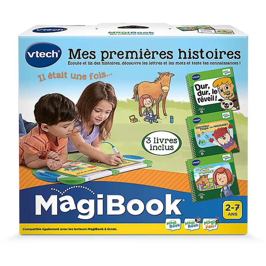 Jeux Pour Apprendre A Lire, Compter, Ecrire-Magibook Mes Premieres Histoires (Pack 3 Livres)