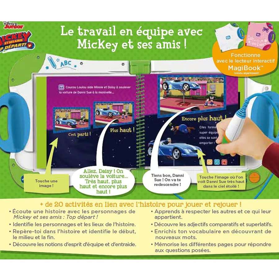 Jeux Pour Apprendre A Lire, Compter, Ecrire-Magibook Mickey Et Ses Amis, Top Depart !