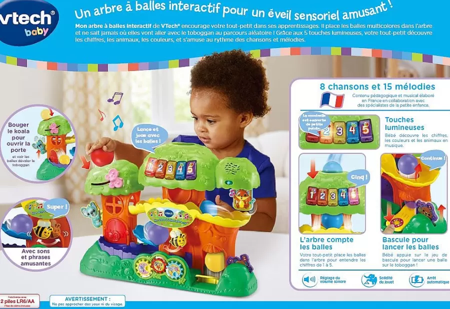 Balles, Toupies Et Cubes-VTech Mon Arbre A Balles Interactif