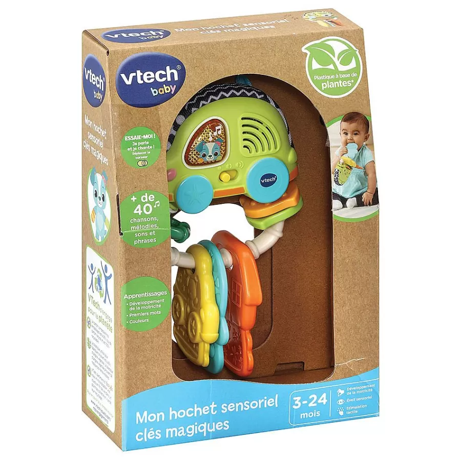 Hochets Et Petits Jouets-VTech Baby Mon Hochet Sensoriel Cles Magiques