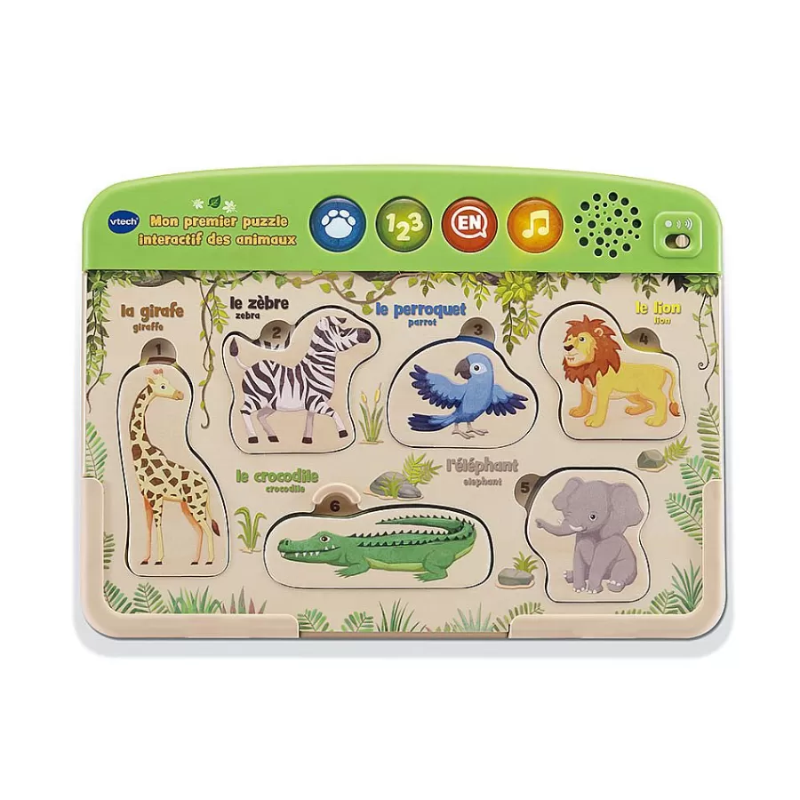 Jouets A Empiler, A Encastrer-VTech Mon Premier Puzzle Interactif Des Animaux