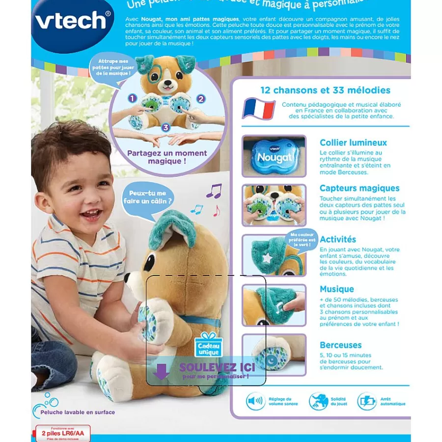 Animaux Interactifs-VTech Nougat, Mon Ami Pattes Magiques