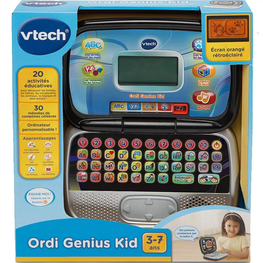 Ordinateurs, Tablettes Et Consoles-VTech Ordi Genius Kid - Noir