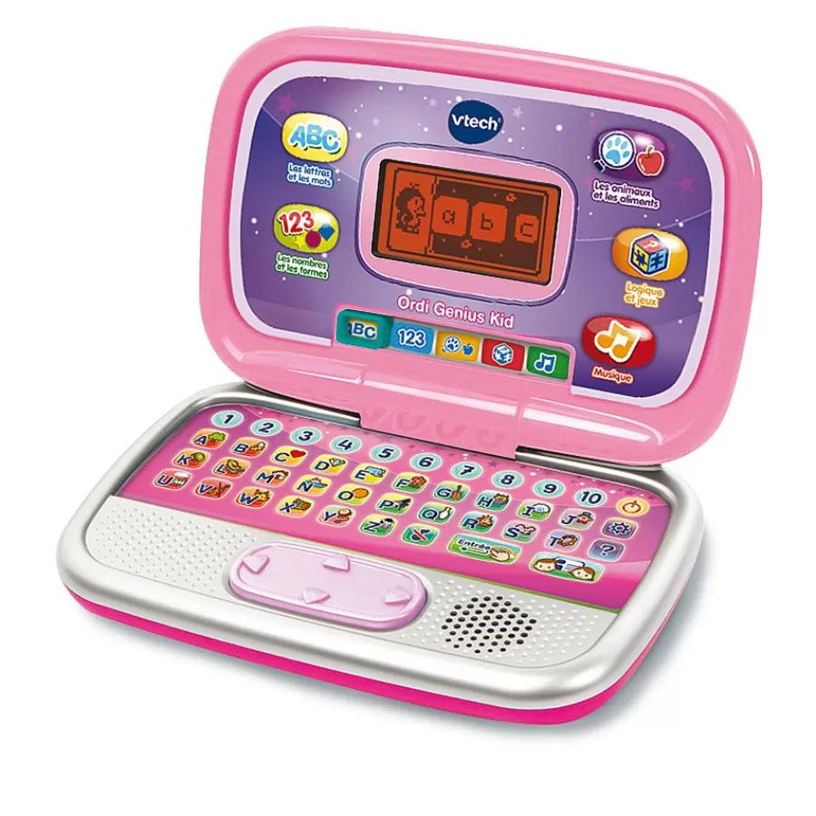 Ordinateurs, Tablettes Et Consoles-VTech Ordi Genius Kid - Rose