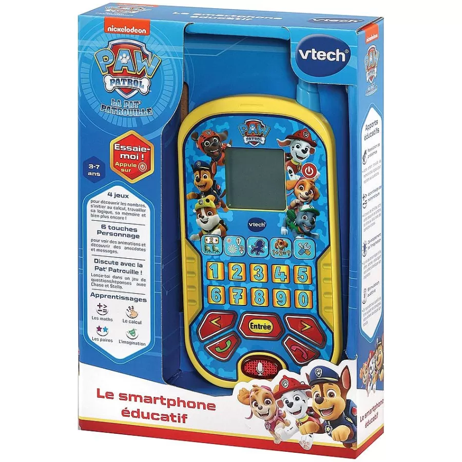 Pat'Patrouille, Peppa Pig, Bluey-VTech Pat Patrouille - Le Smartphone Educatif