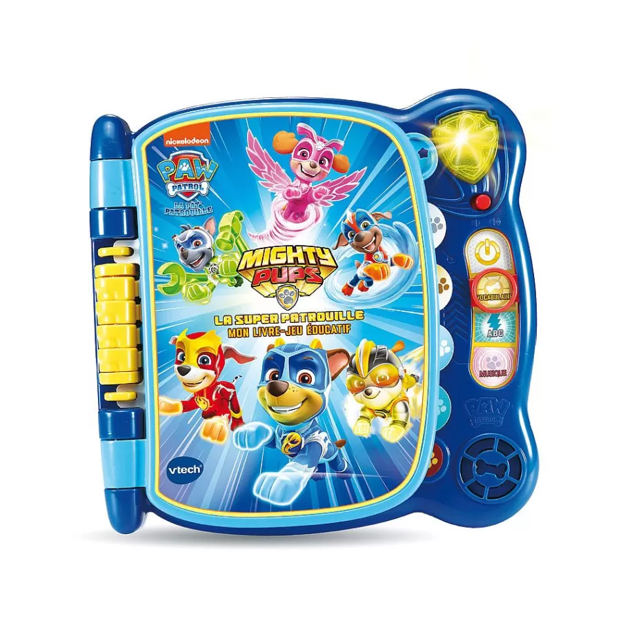 Pat'Patrouille, Peppa Pig, Bluey-VTech Pat' Patrouille - Mon Livre-Jeu Educatif