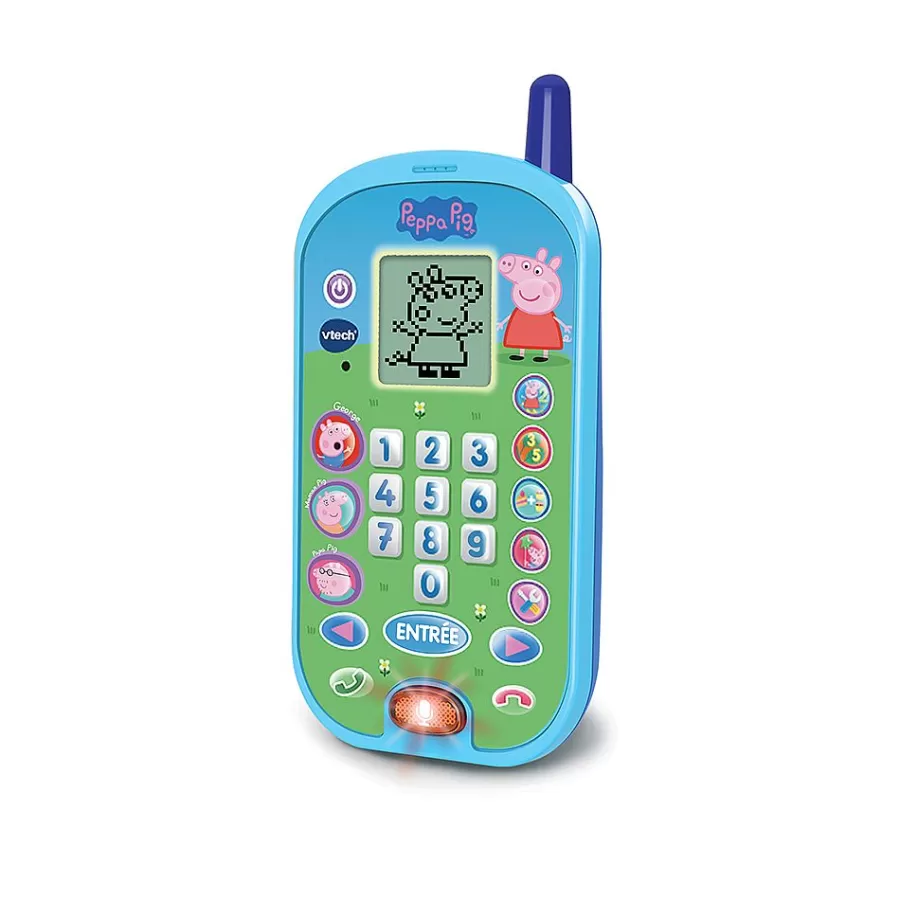 Pat'Patrouille, Peppa Pig, Bluey-VTech Peppa Pig - Le Smartphone Educatif